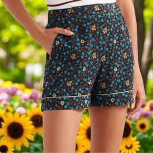 Maje Ivani Woven Floral Women's Shorts Summer Comfort‎ Cottagecore Size 1 (S)